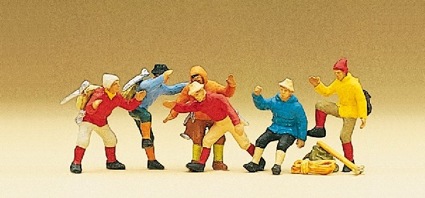 miniature mountain climber figures